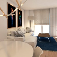 Apartamento de alquiler turístico en Madrid centro.. Un proyecto de 3D, Arquitectura interior, Diseño de interiores e Infografía de Bruno Lavedán - 10.02.2016