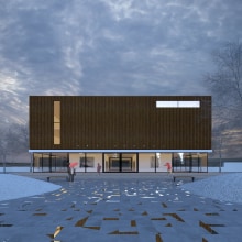 3D Edificio exterior. 3D, and Architecture project by Sergio Fernández Moreno - 04.25.2017