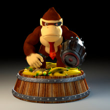Donkey Kong Cyborg. Un proyecto de 3D, Animación y Animación de personajes de Joseph Castiblanco - 25.04.2017