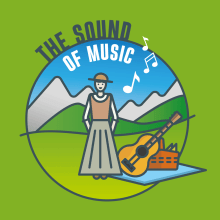 The Sound of Music - ICONS. Design gráfico, Design de informação, Ilustração vetorial, e Design de ícones projeto de Cornelia Hackl - 26.04.2017
