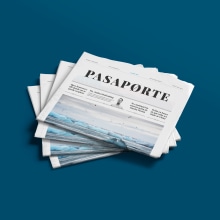 Pasaporte Newspaper. Design editorial projeto de Cami Macca - 01.04.2017