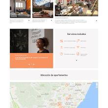 Pisos Estudiantes Barcelona. Web Design project by La Teva Web Diseño Web - 04.27.2017