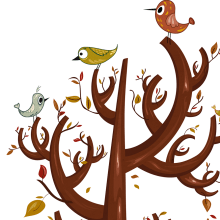 Autumn. Design, Traditional illustration, and Vector Illustration project by Irene Ibáñez Gumiel - 04.27.2017