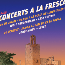 CONCERTS A LA FRESCA 16. Traditional illustration, and Graphic Design project by Ferran Sirvent Diestre - 04.27.2017