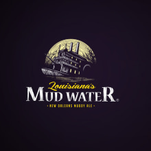 LOUISIANA´S MUD WATER / New Orleans Muddy Ale. Br, ing e Identidade, e Design gráfico projeto de Oscar Gil - 30.04.2017
