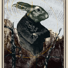 Ilustración Serigrafía "The Rabbit-man". Un proyecto de Ilustración de Francis Casanova - 01.05.2017