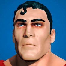 Busto con ZBrush: Superman. Un proyecto de 3D, Diseño de personajes y Retoque fotográfico de Sergio Pérez Tejero - 22.02.2017