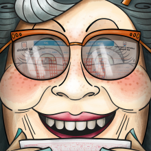 Ilustración "Abuela Quiniela" ... 70 años esperando.. Un progetto di Illustrazione tradizionale di Ángela Búa - 01.03.2017