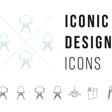 Iconic design Icons. Un proyecto de Diseño, Diseño gráfico y Señalética de Helena Llop - 13.05.2017