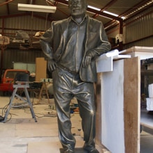 Ernest Hemingway.. Sculpture project by Rafa Zabala - 05.13.2017