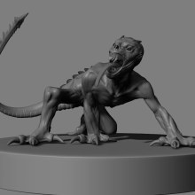 Criatura modelada en Zbrush para 3d printing. . Um projeto de 3D de Rafa Zabala - 15.05.2017