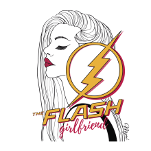 Flash girlfriend!. Ilustração vetorial projeto de Myriam González - 15.05.2017