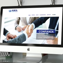 Diseño Web "ABFA Programación industrial". Un proyecto de Diseño Web de Verónica Berlana - 15.03.2017