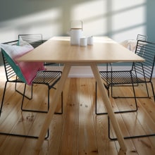 Dining corner.. Design, 3D, Furniture Design, Making & Interior Architecture project by Pili Baile - 05.18.2017