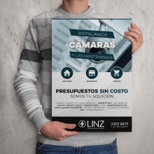 Linz Informática - Afiches. Un proyecto de Diseño gráfico de Ignacio Pérez - 10.02.2017