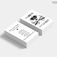 Tarjetas de visita | Chica Navaja. Design, Ilustração tradicional, Br, ing e Identidade, e Design gráfico projeto de Laura Ciudad - 09.02.2017