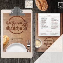 Carta Restaurante Sancho Ein Projekt aus dem Bereich Grafikdesign von María José Medina López - 23.02.2017