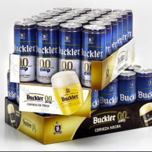 Buckler Cerveza de Trigo y Cerveza Negra . Fotografia, Design gráfico, e Packaging projeto de María José Medina López - 23.06.2015