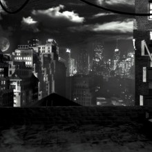 Matte Painting 3D - Nuke - Dark City . Un proyecto de Cine, vídeo, televisión, 3D y Post-producción fotográfica		 de dani_r_robles - 31.03.2016