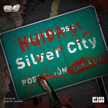 Huida de Silver City. Een project van Traditionele illustratie,  Art direction, Ontwerp van personages, Redactioneel ontwerp, Game design y Packaging van Samagarú - 01.10.2013