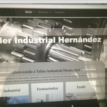 Página web de Taller industrial Harnández. Web Design projeto de Penelope Kafie - 25.05.2017
