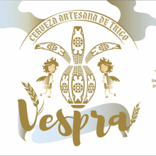 Vespra. Cerveza artesana de trigo.. Un proyecto de Diseño, Ilustración tradicional, Diseño gráfico y Diseño de producto de Iván Fernández Rodríguez - 27.05.2017