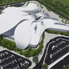 Diseño Arquitectónico Centro Ferial Internacional Y Convenciones. Un proyecto de 3D y Arquitectura de Oliver Barrios - 28.05.2017