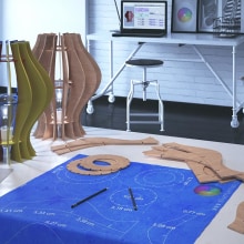 DISEÑO Y RENDER | LAMPARAS PARAMÉTRICAS. Un projet de 3D , et Conception de produits de Oliver Barrios - 28.05.2017