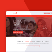 ESERP Business School. UX / UI, Art Direction, and Web Design project by Jimena Catalina Gayo - 07.01.2016