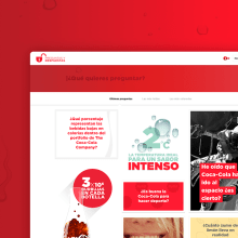 CocaCola Preguntas y Respuestas. UX / UI, Arquitetura da informação, Design interativo, e Web Design projeto de Jimena Catalina Gayo - 30.04.2015