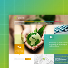 SIGRE Website. UX / UI, Web Design, e Desenvolvimento Web projeto de Jimena Catalina Gayo - 28.02.2014