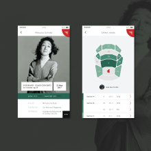 Concept: classical music concert app. Un proyecto de UX / UI y Diseño Web de Aleksandra Pronina - 28.05.2017