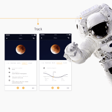 Star Observatory App. Un proyecto de UX / UI y Diseño Web de Aleksandra Pronina - 28.05.2017