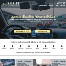 Diseño web · Anónimo Detectives. Web Design project by Sara Morán - 05.30.2017