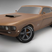 Ford Mustang Boss 429. 3D project by Miguel Angel Luna Armada - 05.30.2017