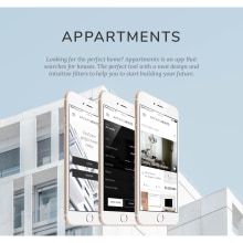 Aplicación móvil Appartments. Un projet de Webdesign de Julia Menéndez - 23.05.2017