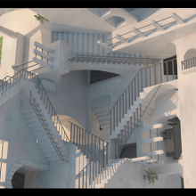 Escher 3D. Projekt z dziedziny 3D użytkownika Isabel Roca García - 01.06.2017