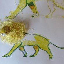 Un lion. Ilustração tradicional, e Stop Motion projeto de Àngela Piéret - 04.06.2016