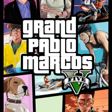 Grand Theft Auto V Fan Art. Traditional illustration, and Vector Illustration project by Fran Recio Gandia - 06.08.2017