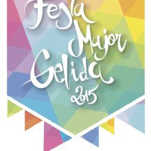 Fiesta Mayor Gelida 2015. Design gráfico projeto de Sara Sintes - 05.06.2015
