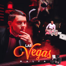 Cover : Las Vegas - Malva. Un proyecto de Diseño, Publicidad, Diseño gráfico, Post-producción fotográfica		, Arte urbano y Retoque fotográfico de Gustavo Chourio - 10.06.2017