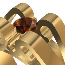 Ring with gem. Jewelr, and Design project by Santi Casanova González - 06.16.2017