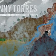 A Cat Mountain. Ilustração tradicional projeto de Jeovanny Torres - 03.08.2015