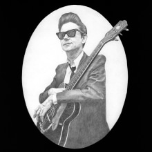 Roy Orbison. Traditional illustration project by Daniel Luna Sol - 06.20.2017