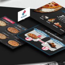 Domino's Pizza Menu Board. Design projeto de Leónnidas - 21.06.2017