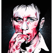 Daniel Craig. Traditional illustration, and Vector Illustration project by The Art Warriors - 06.21.2017