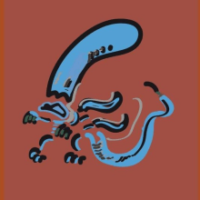 alien sketch. Traditional illustration project by José María Fernández Sánchez - 06.24.2017
