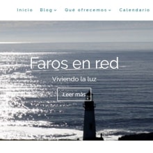 Faros en Red. Diseño web. Web Design project by Ana García - 06.26.2017