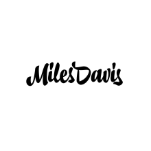 Miles Davis Lettering. Projekt z dziedziny Br, ing i ident, fikacja wizualna, T i pografia użytkownika Andres Ramirez - 27.06.2017