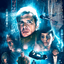 BLADE RUNNER. Traditional illustration, and Film project by Ignacio RC - 06.27.2017